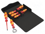 Screwdriver: insulated-set | insulated | Phillips,slot | 1kVAC | case
