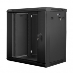 Rack 19" 12U-600 Sienas skapis 600x600mm MELNS