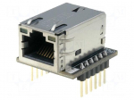 Module: Ethernet | Comp: W5200 | 3.3VDC | SPI | 2.54mm | pin header,RJ45