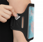 STREETZ Sport armband, reflective, fits up to most 6.5", thin, black / SPO-002