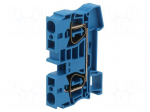 Splice terminal: rail | ST | spring clamp | blue | polyamide | ways: 1