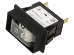 Circuit breaker | 17A | Poles: 1 | SNAP-IN | TA45 2P | Leads: connectors