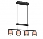 Trio-Lighting Burton  4-pc E14 matt black piekaramā lampa