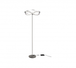 Trio-Lighting Charivari LED  brushed steel stāvlampa