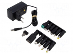 Power supply: switching | mains,plug-in | 3VDC, | 12W | 74.6% | black