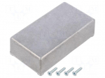 Enclosure: shielding | X: 60mm | Y: 111mm | Z: 30mm | aluminium | natural