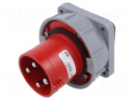Connector: AC supply 3-phase | socket | male | 63A | 400VAC | IEC 60309
