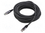 Cable | USB 3.0 | RJ45 plug,USB A plug | nickel plated | 5m | U/FTP | Cu