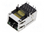 Connector: RJ45 | socket | PIN: 8 | Cat: 5e | shielded,with LED | 8p8c