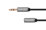 Koaksiaalv&otilde;rgud // HDMI, DVI, AUDIO &uuml;henduskaablid ja tarvikud // Kabel jack 3.5 wtyk stereo - 3.5 gniazdo stereo 1m  Kruger&Matz Basic