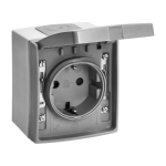 Uued tooted // Gniazdo pojedyńcze 2P+Z Schuko  AQUATIC PRO IP 55 szaro-grafitowe