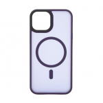 Back panel cover Evelatus Apple iPhone 14 Hybrid Case With MagSafe PC+TPU Deep Purple