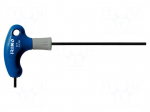 Wrench: hex key | Overall len: 130mm | Kind of handle: T