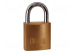 Padlock | shackle | brass | Protection: low (level 3) | A: 30mm | B: 18mm