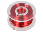 Silver plated copper wires | 0.1mm | red | Cu,silver plated | 100m