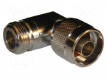 Adapter | N male,N female | Insulation: PTFE | 50&Omega; | brass | 11GHz