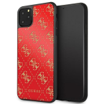 Back panel cover Guess  Guess GUHCN654GGPRE iPhone 11 Pro Max red/red hard case 4G Double Layer Glitter