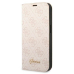 Back panel cover Guess  Guess GUBKP14XHG4SHP iPhone 14 Pro Max 6.7 "pink / pink book 4G Vintage Gold Logo