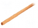 Braids | Shape: round | Core dia: 13mm | SBO | 10m | copper strand