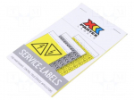 Safety sign | acrylic,self-adhesive folie | W: 25mm | H: 25mm | yellow