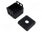 Enclosure: junction box | X: 72mm | Y: 75mm | Z: 57mm | black | Holes no: 6