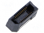 Connector: PCB to PCB | socket | female | PIN: 20 | ERF8 | vertical | 1.4A