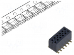 Connector: pin strips | socket | male | PIN: 12 | vertical | SMT | 1.27mm