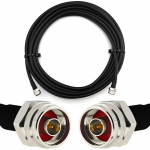 Rangeful N Male / N Male Hex 1m IP67 koaksiaalkaabel &mdash; elastne HF-400-UF (vastab LMR400 UF UltraFlex) HF400-NMH-NMH-1