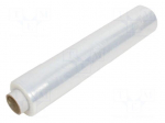 Stretch film | Width: 0.5m | Thick: 30um | transparent | 1.3kg