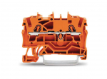 2-conductor through terminal block 2.5 mm&sup2;, orange