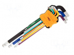 Wrench: hex key-set | spherical | 9pcs.