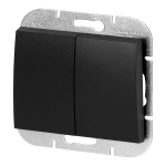 Uued tooted // Łącznik p/t świecznikowy Onyx, 10A, 250V, WP-2O, czarny