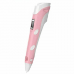 Riff Fantasy 3D Pen Printing Pen with LCD for Kids with 1.75mm ABS/PLA Fillament wire AC Powered Pink