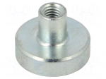 Magnet: permanent | samarium, cobalt | 60N | &Oslash;: 16mm | H: 11.5mm | steel