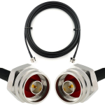 Rangeful N Male / N Male Hex 5m koaksiaalkaabel &mdash; HF240 (vastab LMR240) HF240-NMH-NMH-5