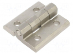 Hinge | Width: 60mm | stainless steel | H: 65mm | without regulation