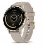 Garmin Venu 3S 3.05 cm (1.2") AMOLED 41 mm Digital 390 x 390 pixels Touchscreen Gold, Grey Wi-Fi GPS (satellite)