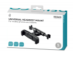 Headrest mount for phones and tablets DELTACO, adjustable angle / ARM-C106 / 1902538