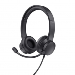 Wired headphones Trust HEADSET AYDA USB PC/25088
