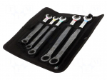 Wrench-set | combination spanner | with ratchet | 5pcs.
