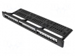 Patch panel | black | Number of ports: 24 | 19" | rack 19" | RACK