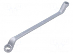 Wrench: ring | double-sided,bent | 10mm,13mm | L: 212mm | tool steel