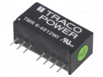 Converter: DC/DC | 6W | Uin: 18&divide;75V | 12VDC | Iout: 500mA | SIP8 | 4.8g