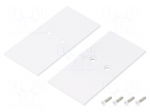 Cap for LED profiles | white | steel | Application: VARIO30