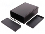 Enclosure: with panel | 1455 | X: 125mm | Y: 160mm | Z: 51mm | aluminium
