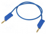 Test lead | 60VDC | 30VAC | 32A | Len: 0.5m | blue | Material: brass