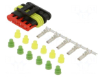 Connector: wire-wire | plug | female | Superseal 1.5 | 24VDC | PIN: 5