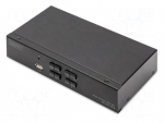 KVM switch | 4K,UHD 2160p | black | USB 2.0