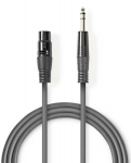 Cable Nedis XLR F - 6.35mm M 1.5m