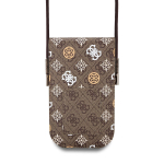 Guess 4G Peony Universal Phone Pouch Brown Multicolor